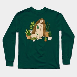 Plant Girl Long Sleeve T-Shirt